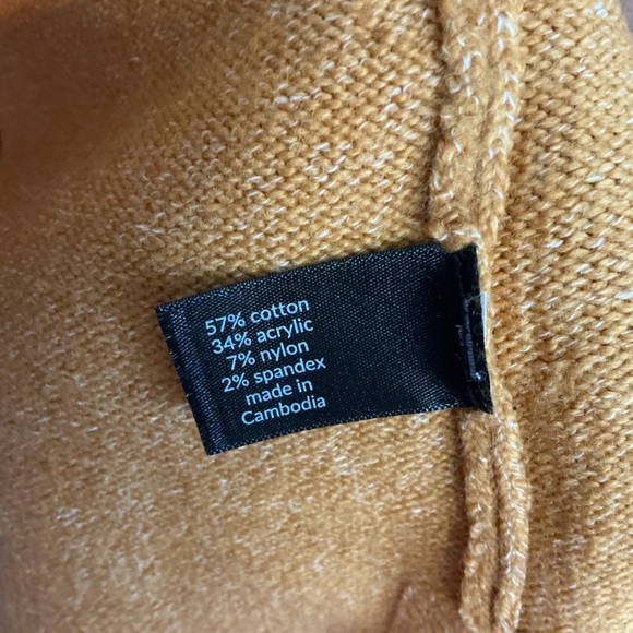 LANE BRYANT PLUS SIZE 22 24 LONG CARDIGAN COLORBLOCK SWEATER PINK RANGE‎ YELLOW - Picture 7 of 7